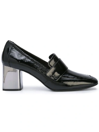 Shop Casadei Mid-heel Loafers - Black