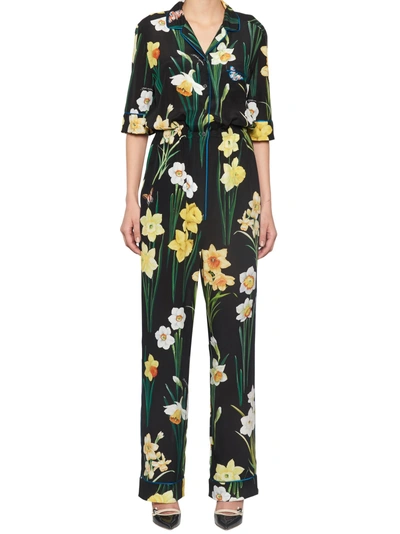 Shop Dolce & Gabbana 'narcisi' Jumpsuits In Multicolor