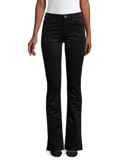 Shop Jen7 By 7 For All Mankind Baby Corduroy Slim-fit Bootcut Jeans In Black