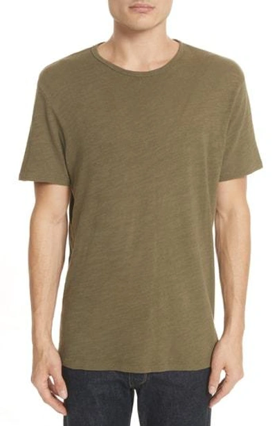 Shop Rag & Bone Standard Issue Slubbed Cotton T-shirt In Army
