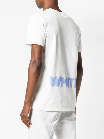 Shop Off-white Blurred Logo T-shirt In White