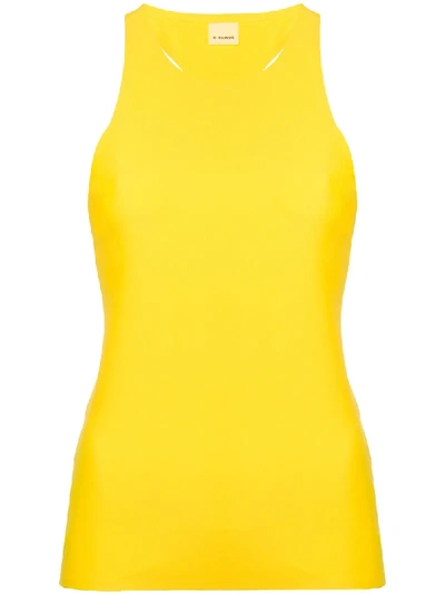 Shop Pinko Tank Top In Yellow