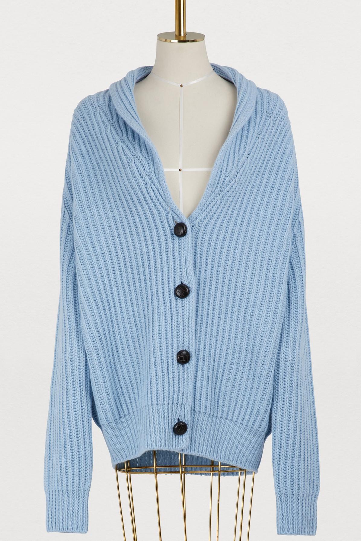 baby blue cashmere cardigan