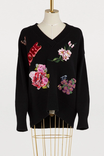 Shop Dolce & Gabbana Cashmere Cardigan In Black