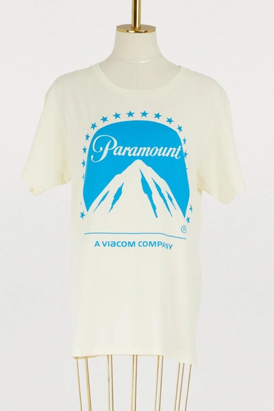 Gucci Oversize T-shirt With Paramount Logo In Neutral | ModeSens