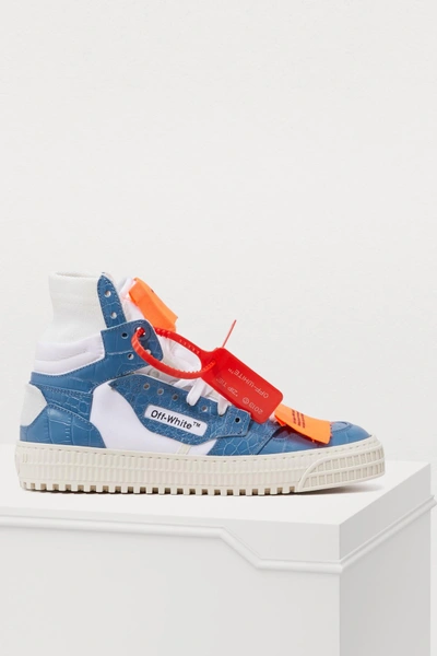 Shop Off-white High-top Sneakers In Blue
