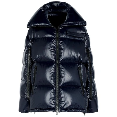 Shop Calvin Klein 205w39nyc Navy Oversized Padded Coat