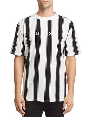 guess men's striped tee