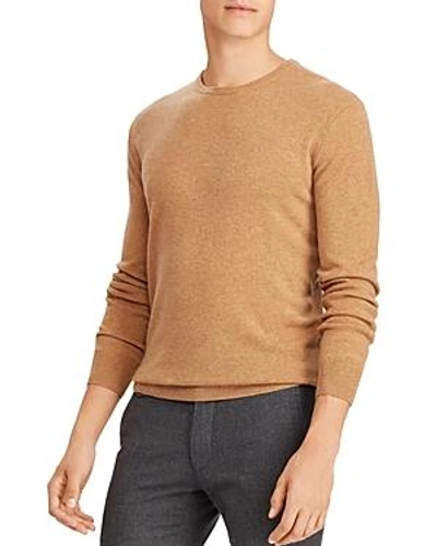 Shop Polo Ralph Lauren Washable Cashmere Crewneck Sweater In Rl Brown