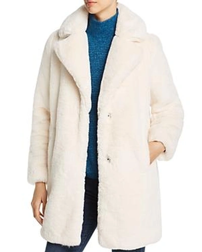 Mkt Studio Marili Faux Fur Coat In White ModeSens