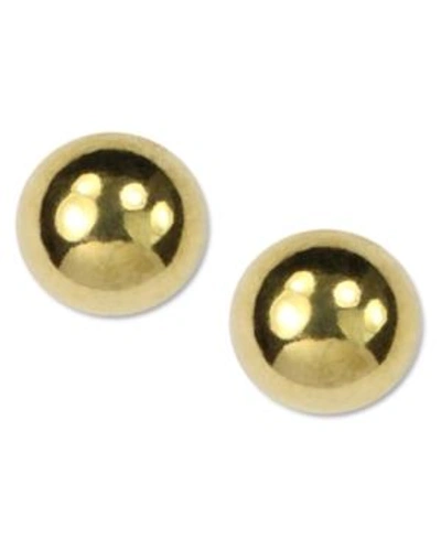 Shop Anne Klein Metal Stud Earrings In Gold