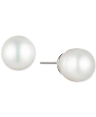 Shop Carolee Silver-tone Freshwater Pearl (8mm) Stud Earrings