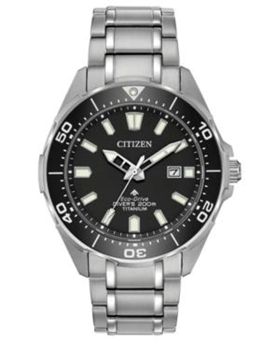 Shop Citizen Eco-drive Men's Promaster Diver Super Titanium Bracelet Watch 44mm