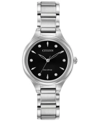 Citizen Eco-drive Women's Corso Diamond-accent Stainless Steel Bracelet Watch 29mm