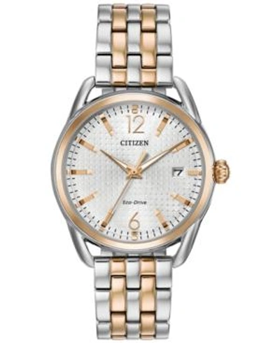 Shop Citizen Drive From  Eco-drive Women's Two-tone Stainless Steel Bracelet Watch 36mm