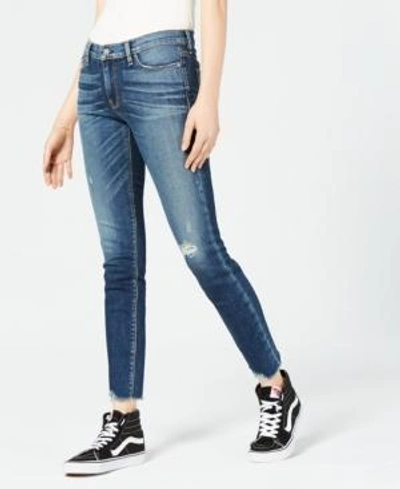 Shop Hudson Tally Mid-rise Skinny Crop Jeans In Side Bar