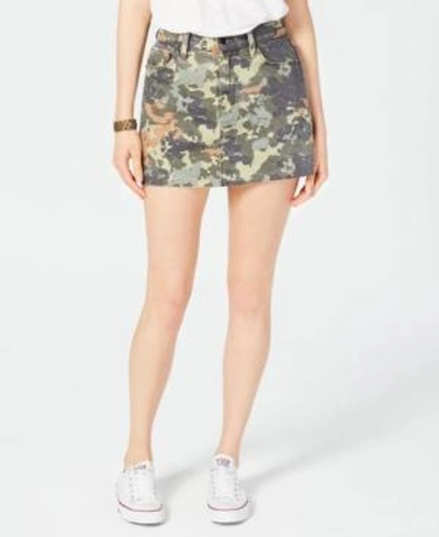 Shop Hudson Camouflage-print Denim Skirt In German Camo