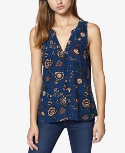 Shop Sanctuary Beverly Printed Top In Blue Life