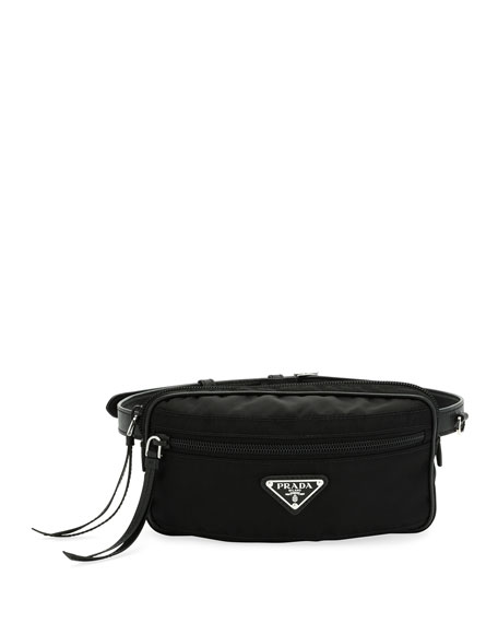 prada small nylon belt bag