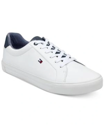 Shop Tommy Hilfiger Men's Ref Low-top Sneakers Men's Shoes In White