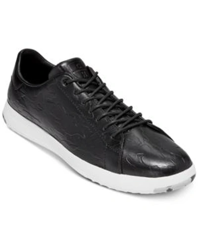 Shop Cole Haan Men's Grandpro Tennis Sneaker Men's Shoes In Black Camo Embossed