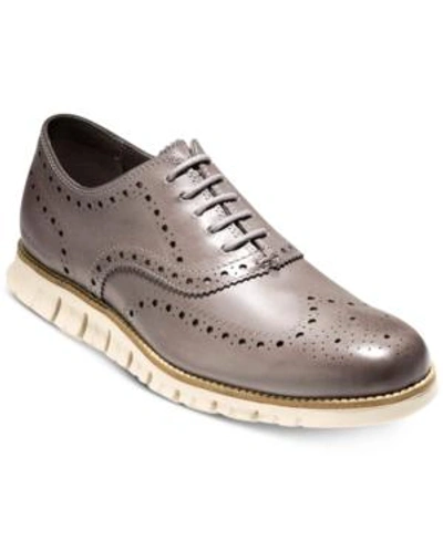 Shop Cole Haan Men's Zerogrand Wingtip Oxfords Men's Shoes In Ironstone