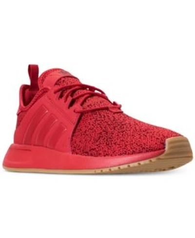 Shop Adidas Originals Adidas Men's X Plr Casual Sneakers From Finish Line In Scarlet / Scarlet / Gum 3