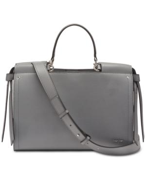 calvin klein callie leather tote