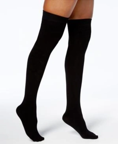 Shop Dkny Over-the-knee Thigh-high Socks In Black
