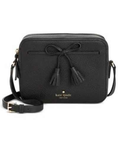 Shop Kate Spade New York Hayes Street Arla Pebble Leather Crossbody In Black