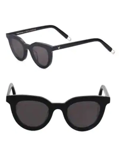 Shop Gentle Monster Tilda Swinton X  Eye Eye 45mm Cat Eye Sunglasses In Black
