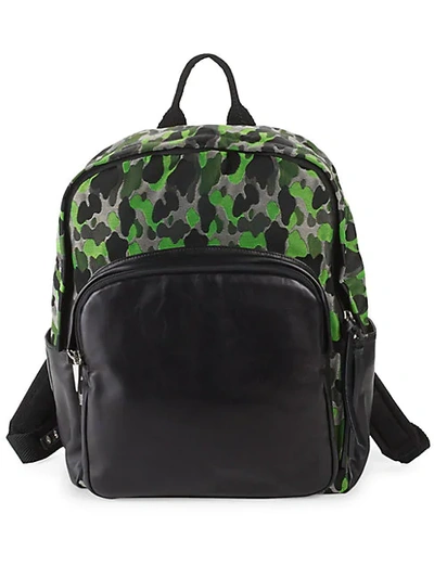 Shop Giuseppe Zanotti Leather & Textile Camo Backpack In Camouflage