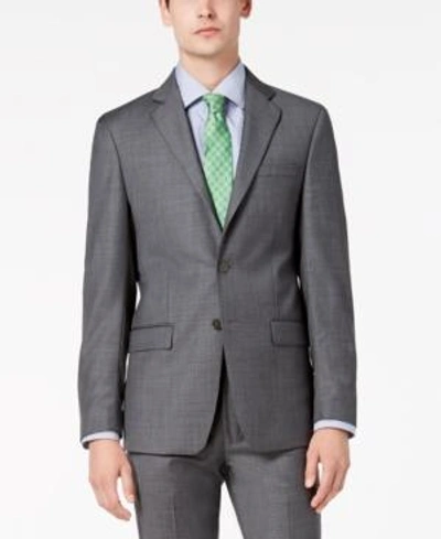 Shop Calvin Klein Men's X-fit Slim-fit Stretch Suit Jackets In Gray