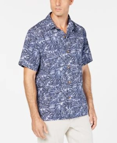 Shop Tommy Bahama Men's Tropical Tones Shirt In Ocean Deep Navy