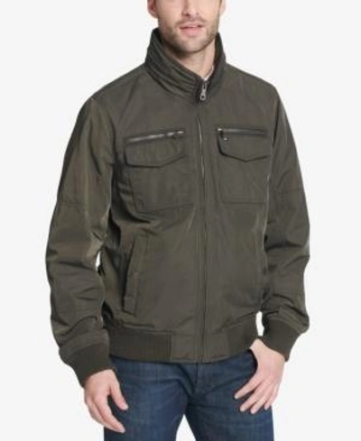 Shop Tommy Hilfiger Men's Performance Lightweight Bomber Jacket In Army Green