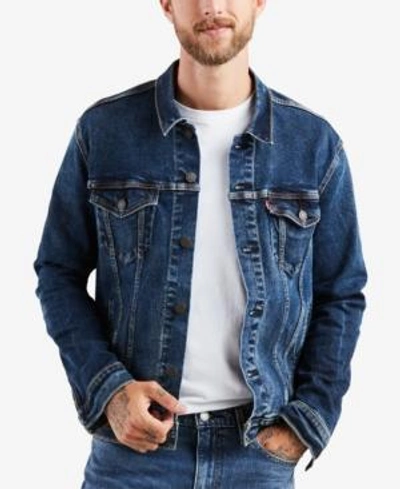 Shop Levi's Men's Regular Fit Non-stretch Denim Trucker Jacket In Colusa
