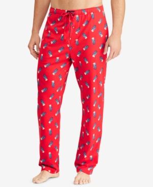 red polo pajama pants