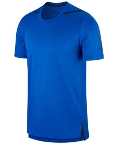Shop Nike Men's Dry Gradient Training T-shirt In Hyper Cobalt
