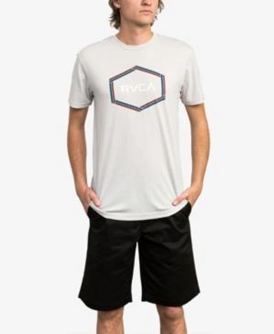 Shop Rvca Men's Logo Graphic T-shirt In Warm Grey