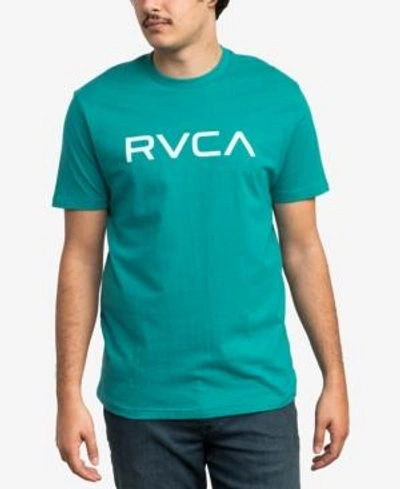 Shop Rvca Men's Logo Graphic T-shirt In Light Teal