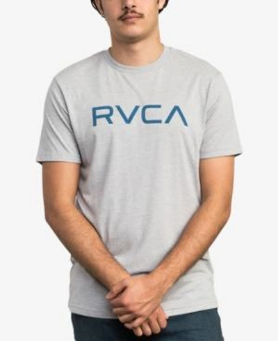 Shop Rvca Men's Logo Graphic T-shirt In Grey Noise