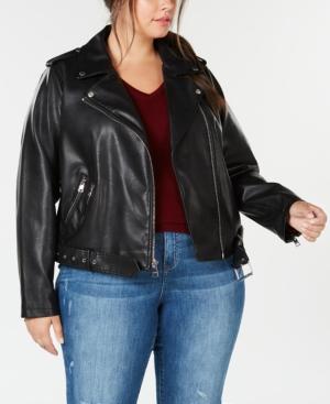plus size leather jacket sale