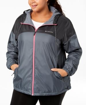 columbia flash forward lined windbreaker plus size