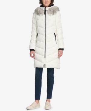 dkny white coat