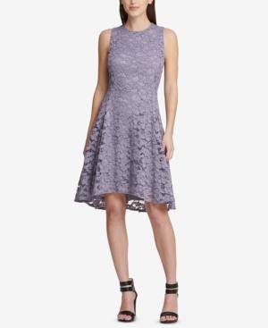 macy's purple lace dress