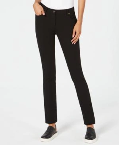 Shop Eileen Fisher Tencel Ponte Skinny Jeans In Black
