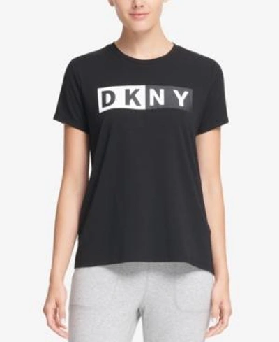 Shop Dkny Sport Logo T-shirt, Created For Macy's In Black