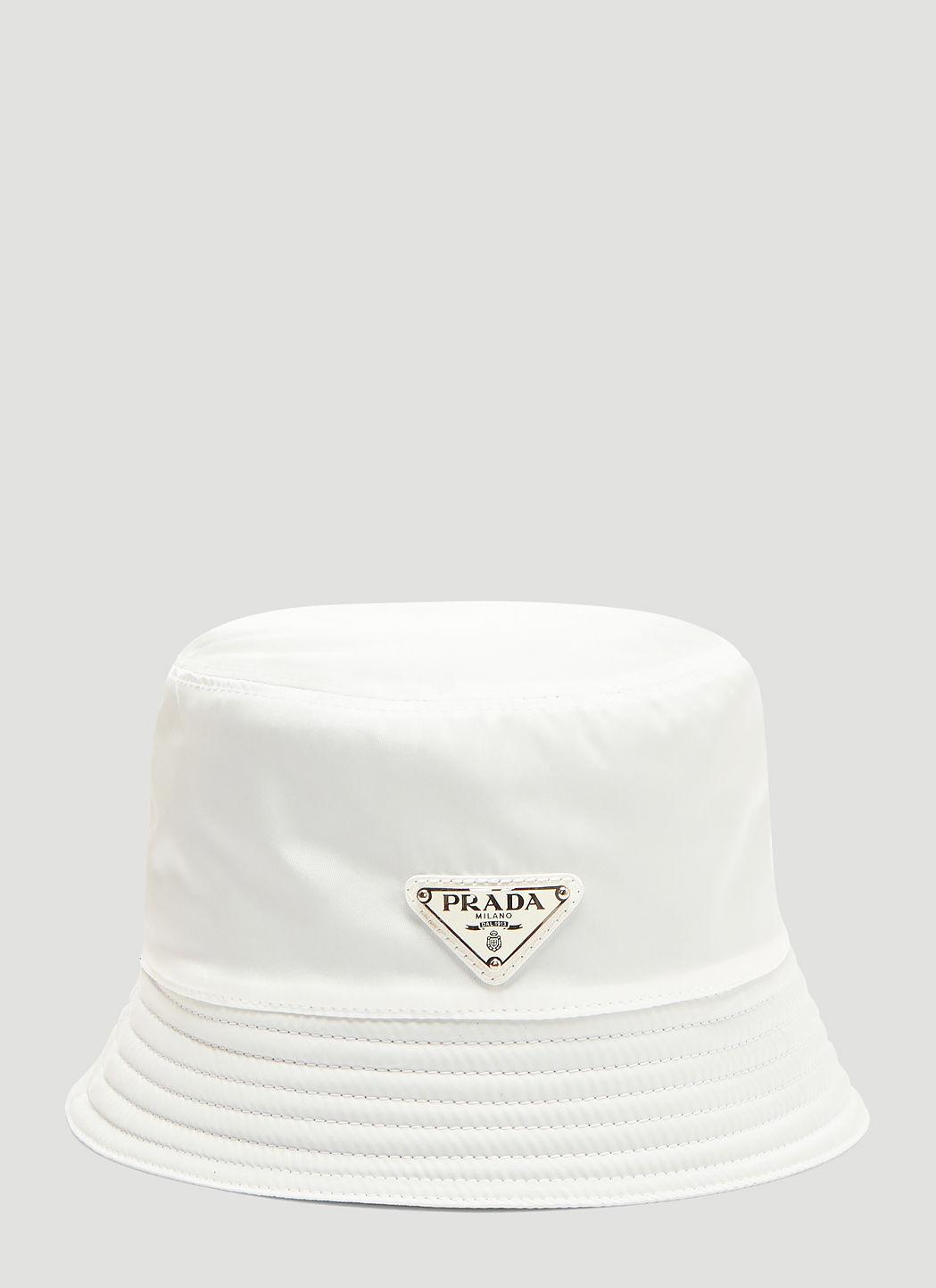 white prada hat