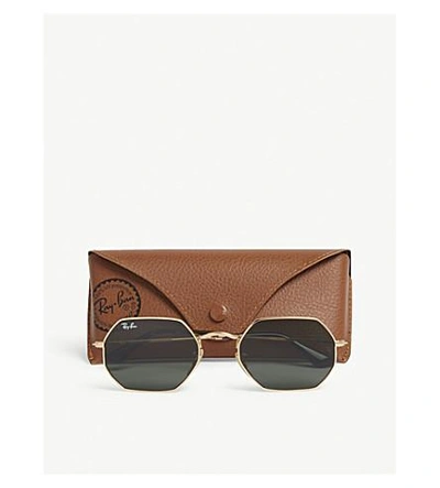 Ray Ban Irregular-frame Sunglasses In Gold