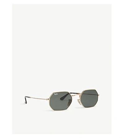 Ray Ban Irregular-frame Sunglasses In Gold